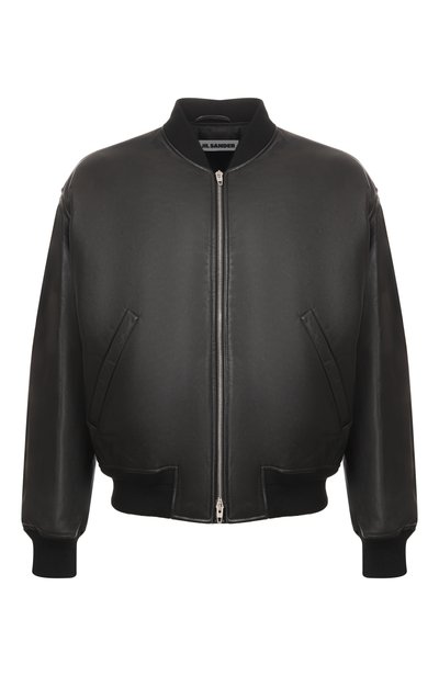 Мужской кожаный бомбер JIL SANDER, арт. J22SW0149/J07236