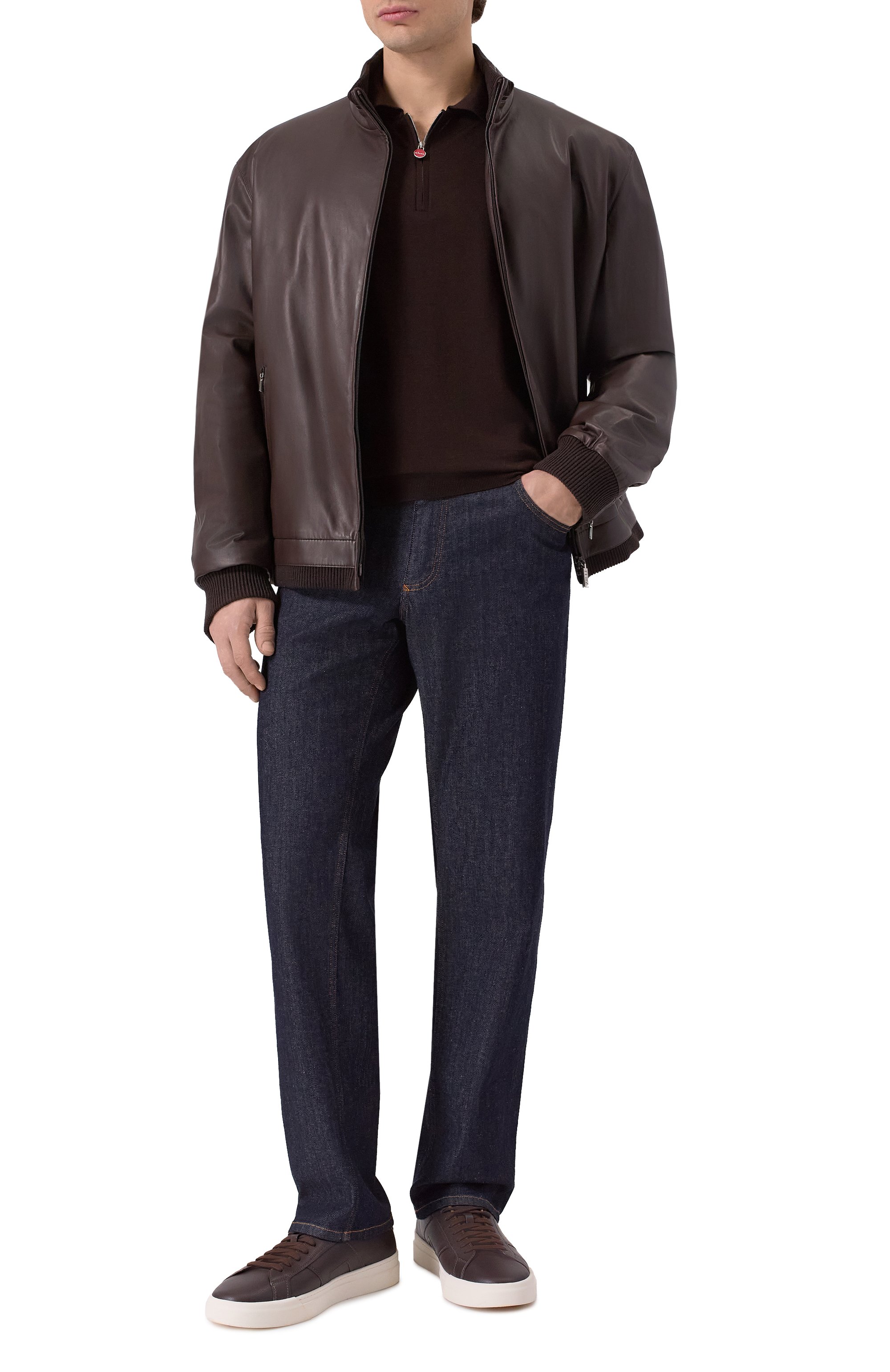 Бомбер с отделкой из кожи аллигатора ZILLI, арт. AR0NH3M1972VPIP00, фото 2