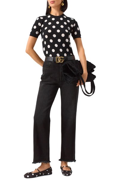 Текстильные балетки odette DOLCE & GABBANA, арт. CB0222/AV885, фото 2