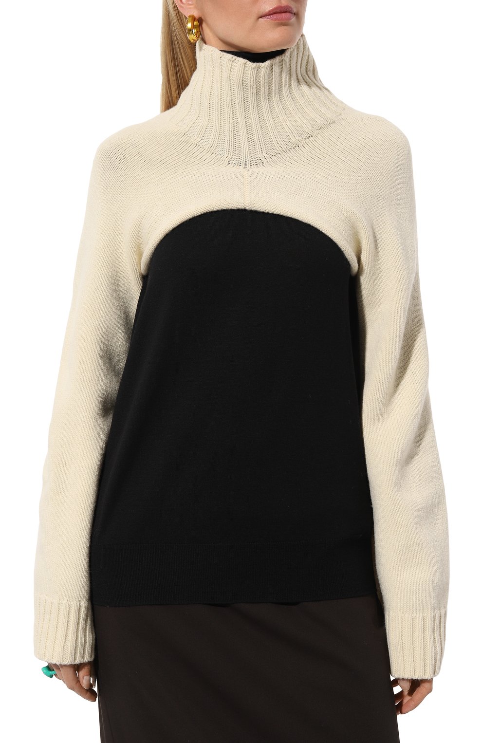 Шерстяной шарф-манишка JIL SANDER, арт. J02ZZ0105/J14513, фото 3