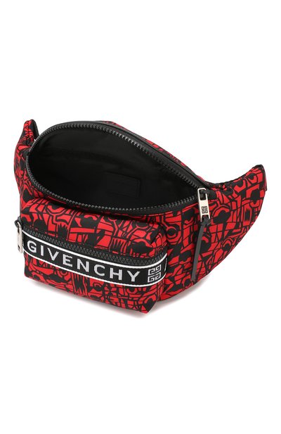 Текстильная поясная сумка 4g GIVENCHY красного цвета по цене 74700 руб., арт. BK5037K0H0, фото 4 Текстильная поясная сумка 4g GIVENCHY, арт. BK5037K0H0, фото 4