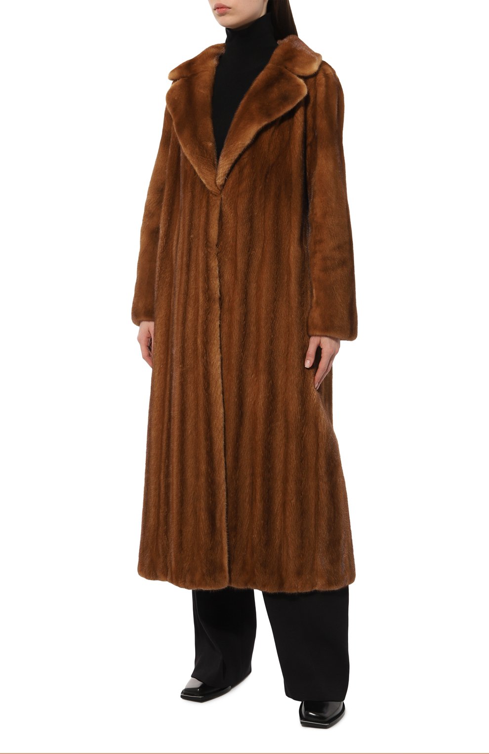 Шуба из меха норки GIULIA GURMAN коричневого цвета по цене 1245000 руб., арт. CJ10240125G4, фото 3 Шуба из меха норки GIULIA GURMAN, арт. CJ10240125G4, фото 3