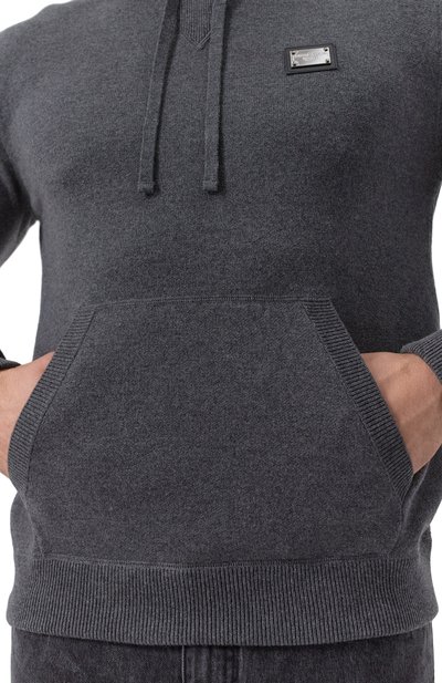 Худи из шерсти и кашемира DOLCE & GABBANA, арт. GX033T/JEMQ3, фото 5