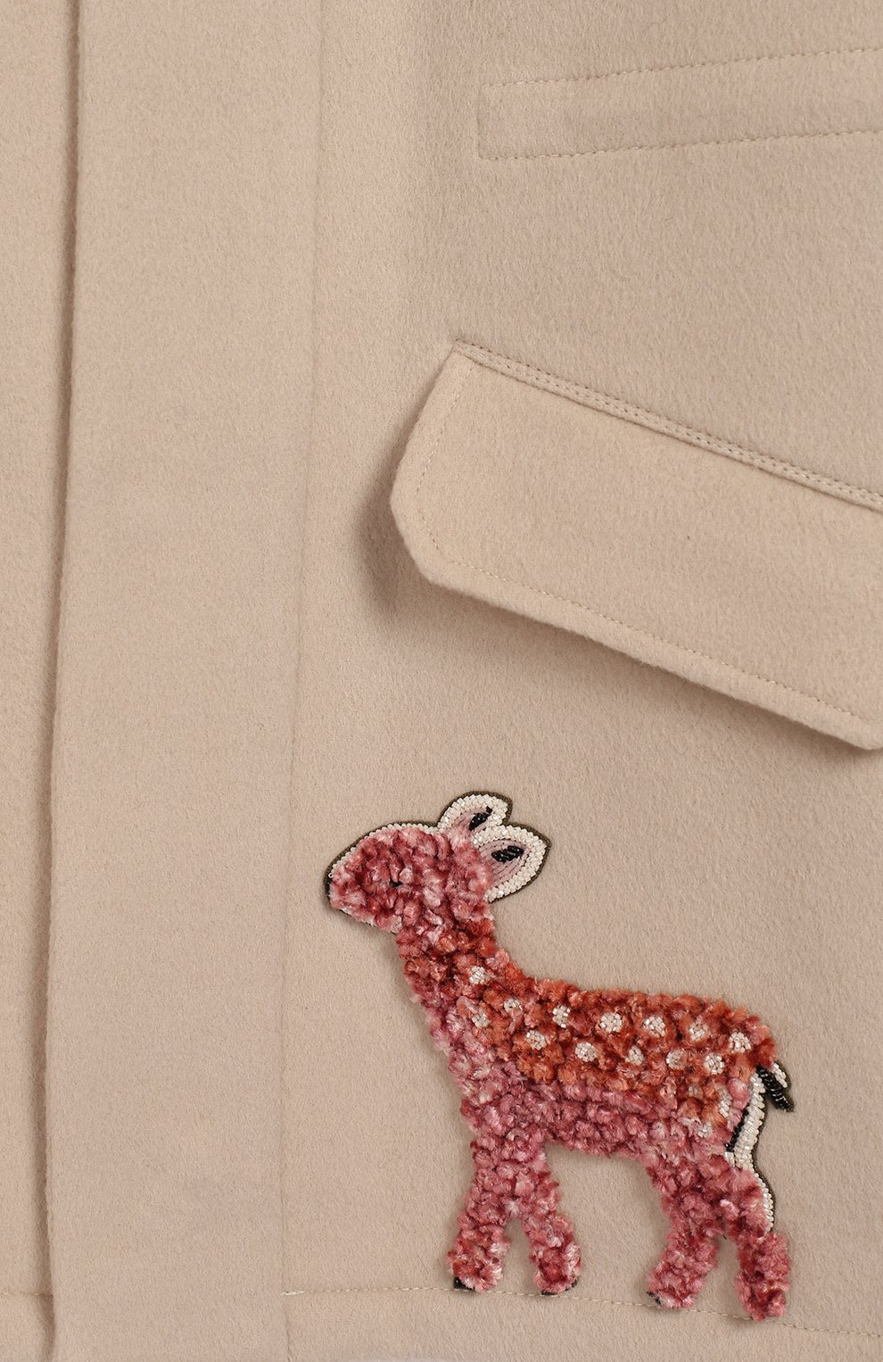 Шерстяная парка с меховой отделкой YVES SALOMON ENFANT, арт. 20WEM006XXCD01/14, фото 3