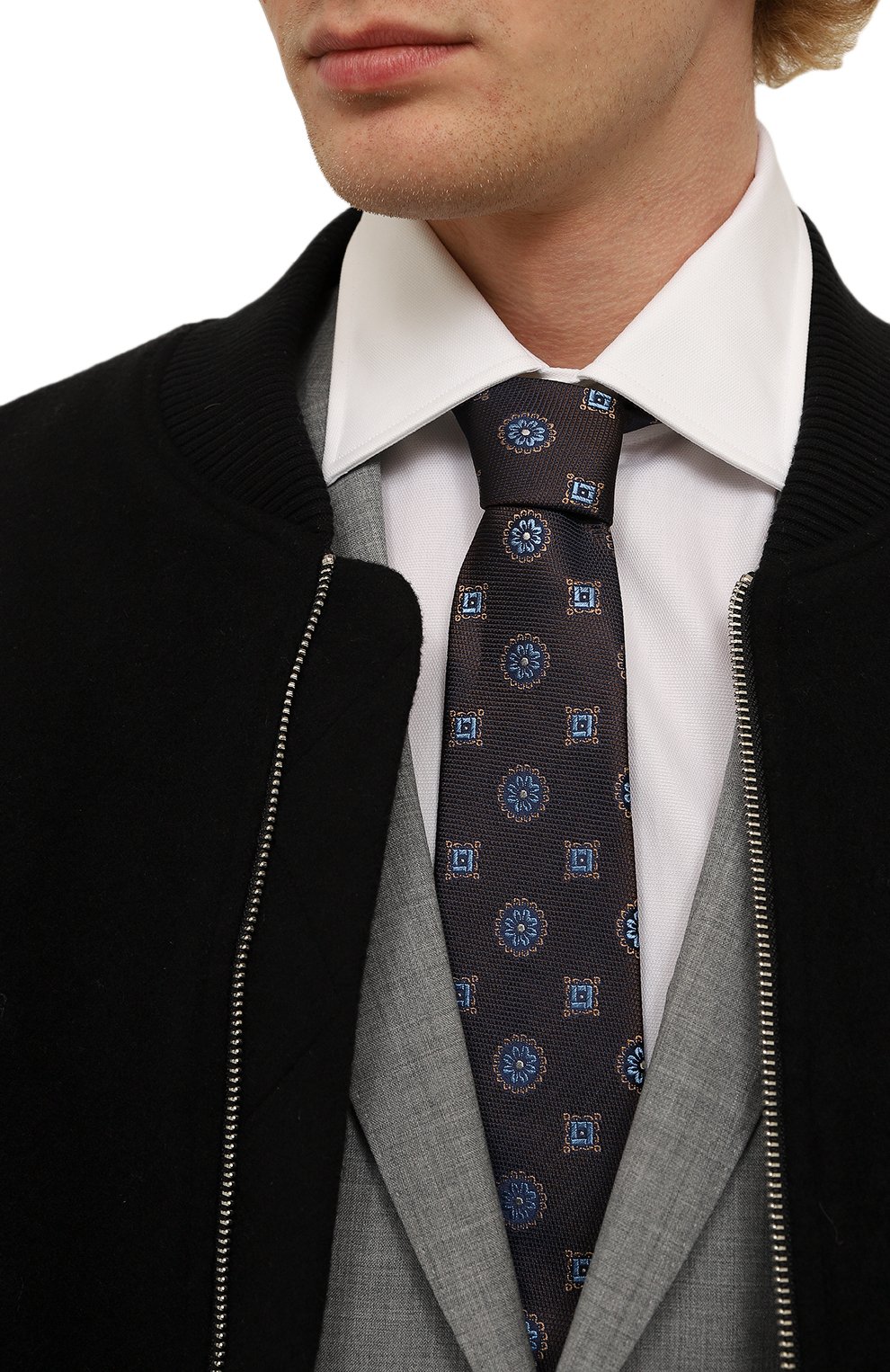 Шелковый галстук CANALI, арт. 18/HJ03866, фото 2