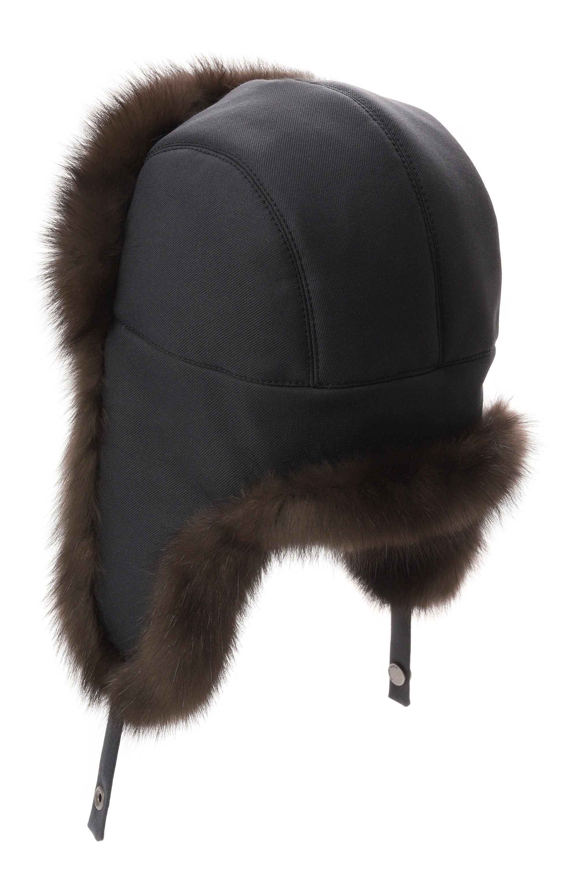 Шапка-ушанка авиатор с мехом соболя BLACK SABLE, арт. BS-24004EB/А, фото 2