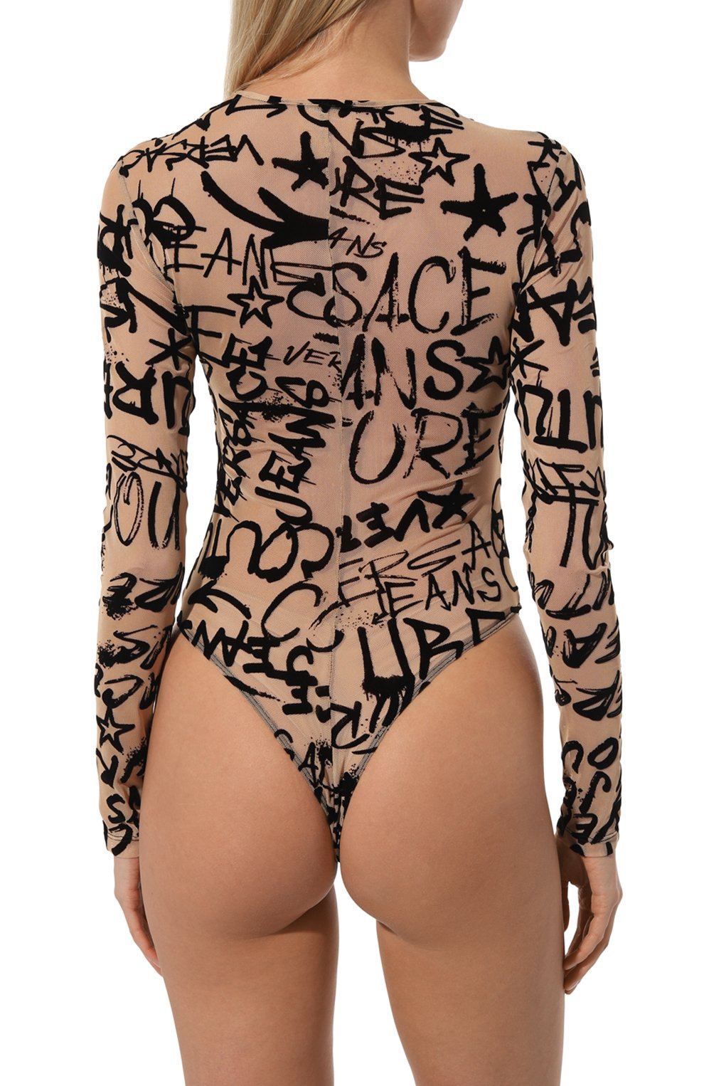 Боди VERSACE JEANS COUTURE бежевого цвета по цене 27500 руб., арт. 75HAM221/JS215, фото 4 Боди VERSACE JEANS COUTURE, арт. 75HAM221/JS215, фото 4