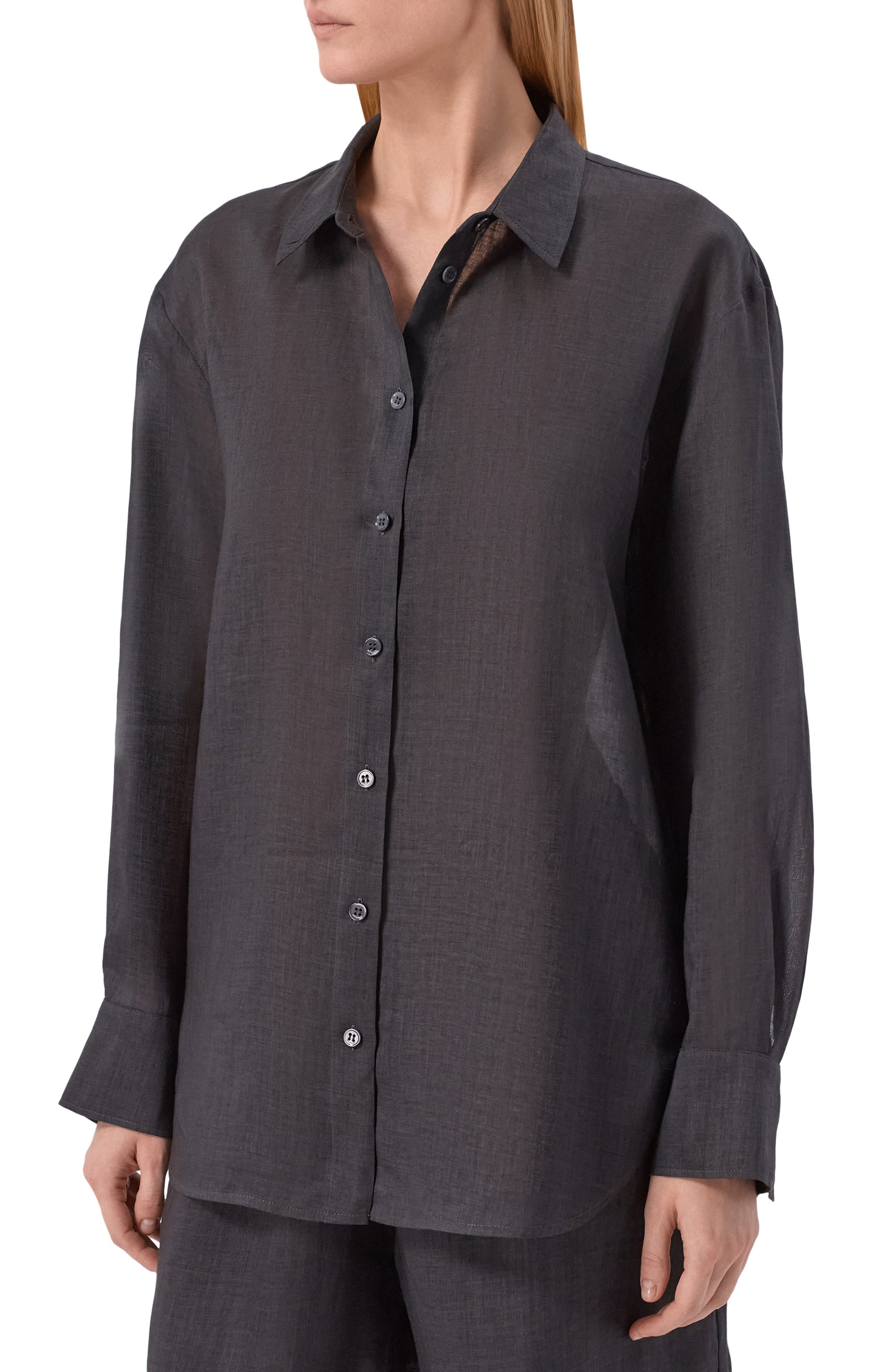 Рубашка 12 STOREEZ черного цвета по цене 13000 руб., арт. 137343, фото 3 Рубашка 12 STOREEZ, арт. 137343, фото 3