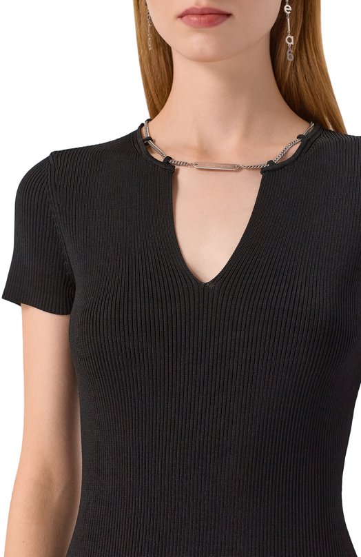 Платье из вискозы Alexander Wang 1KC3256063 Чёрный  1KC3256063 Фото 5