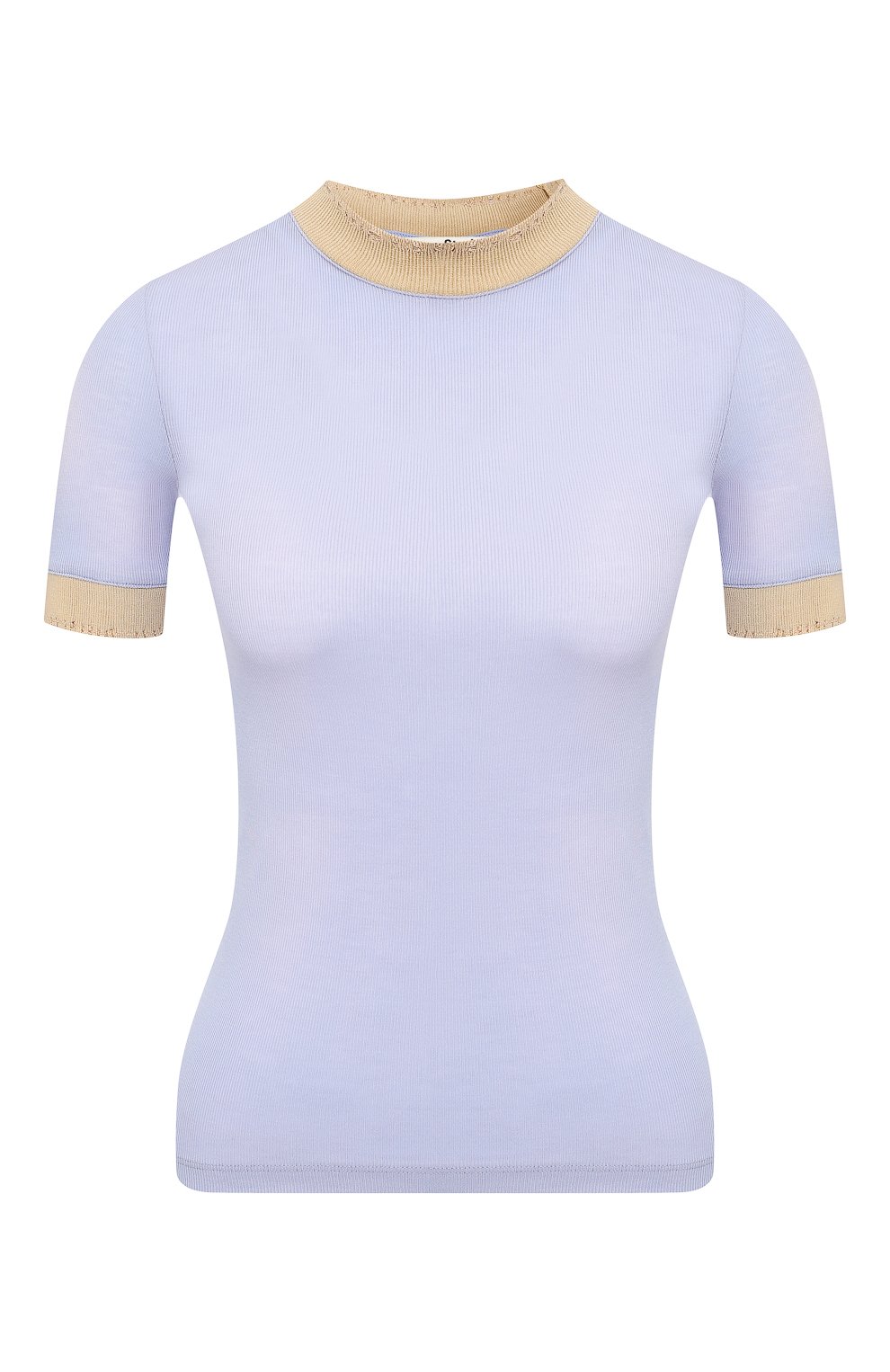 Футболка ACNE STUDIOS голубого цвета по цене 19550 руб., арт. AL0065, фото 1 Футболка ACNE STUDIOS, арт. AL0065, фото 1