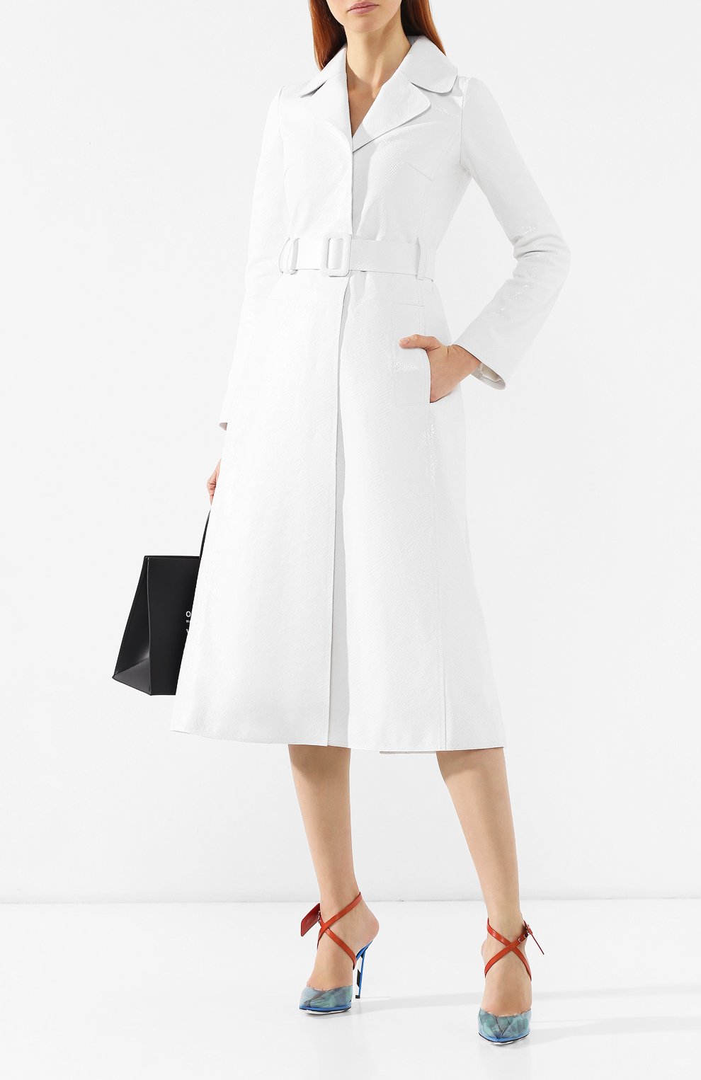 Кожаное пальто OFF-WHITE, арт. 0WJA013S19D630510101, фото 2