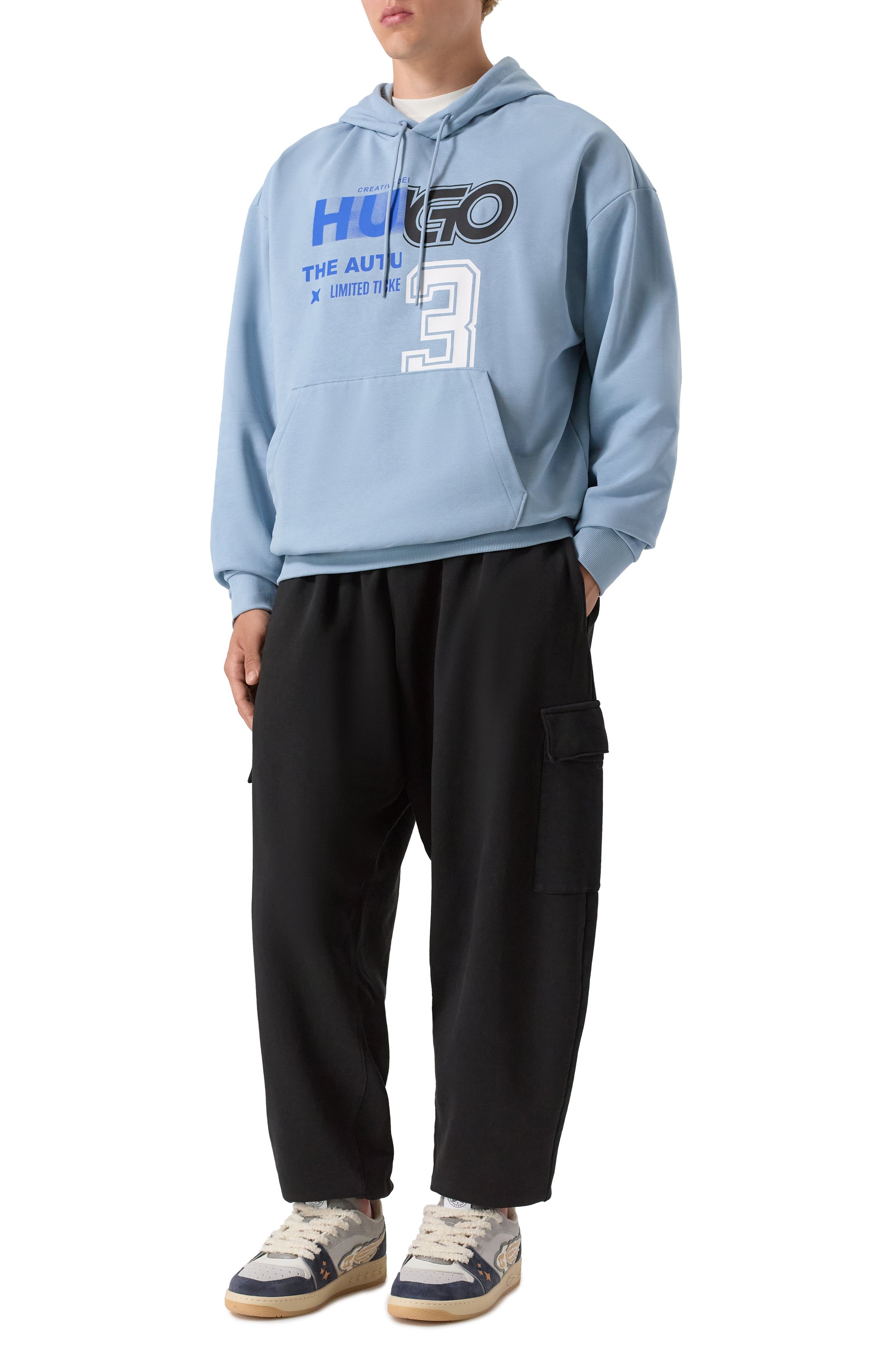 Хлопковое худи HUGO BLUE, арт. 50544196, фото 2