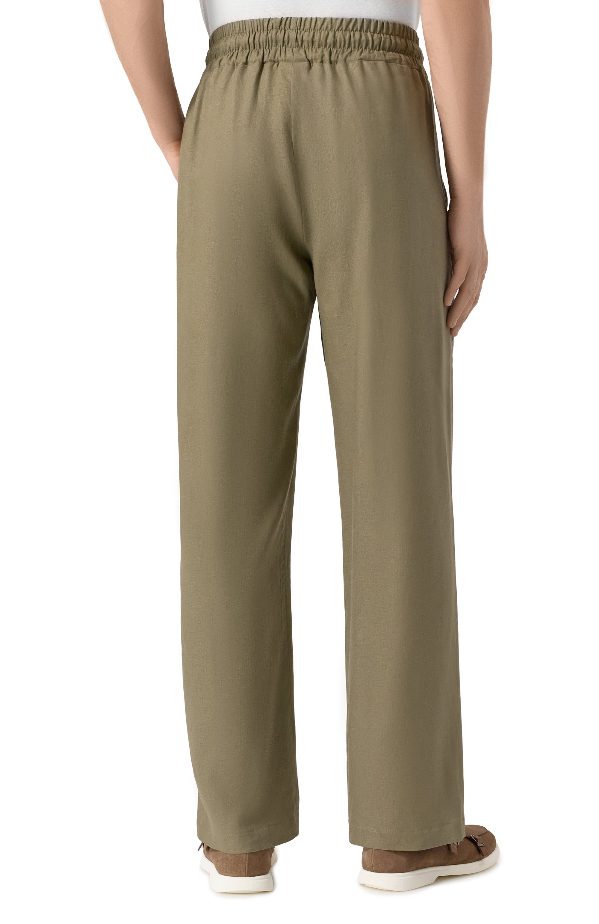 Брюки изо льна и вискозы HINNOMINATE, арт. HMABM01349, фото 4