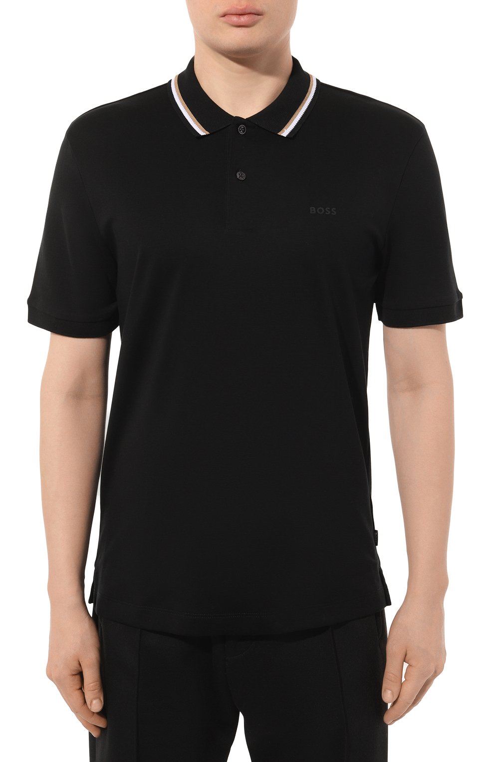 Хлопковое поло BOSS, арт. 50469360, фото 3