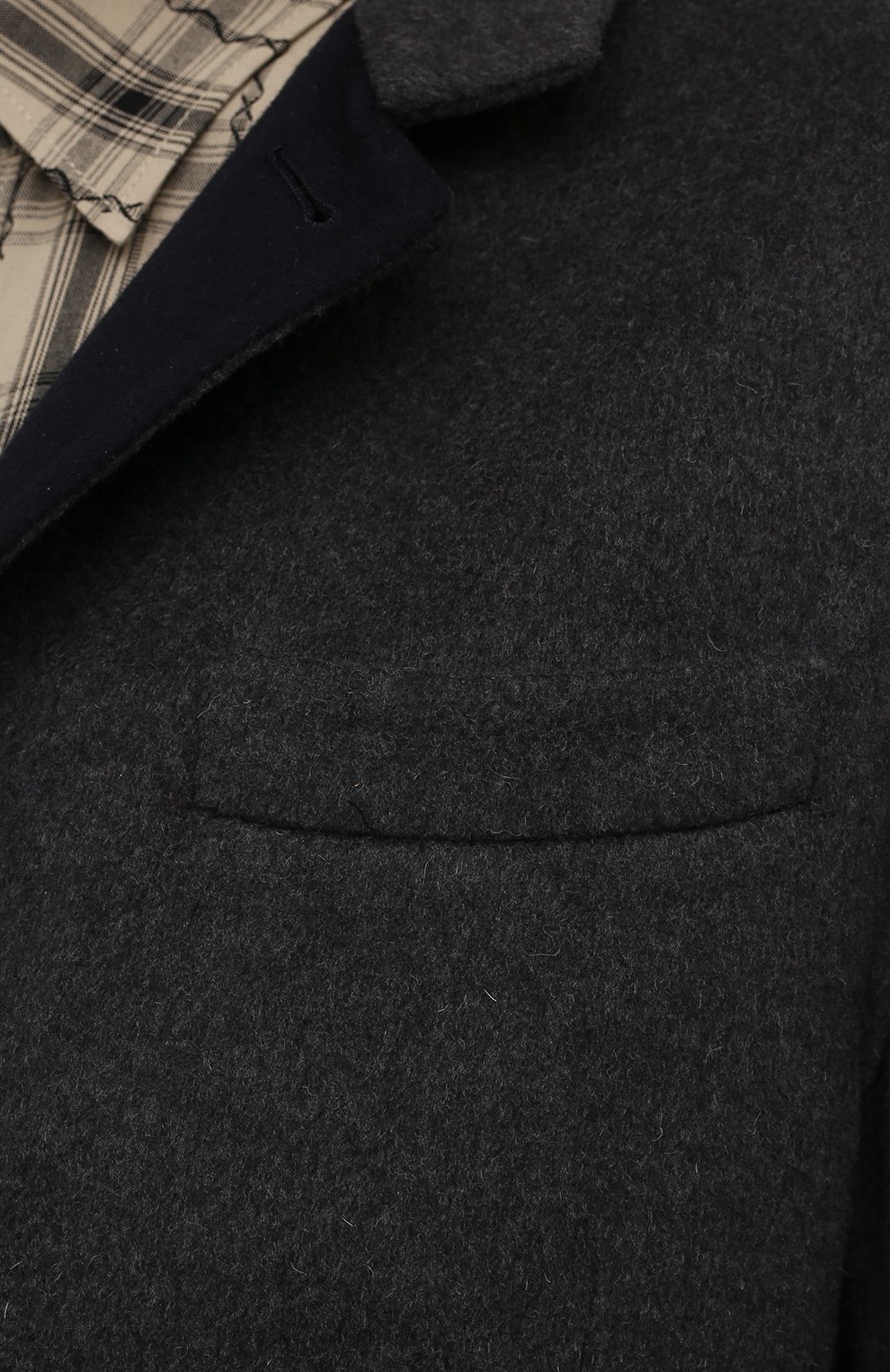Пальто из шерсти викуньи BRUNELLO CUCINELLI темно-серого цвета по цене 2415000 руб., арт. MB4659923/VVIC, фото 5 Пальто из шерсти викуньи BRUNELLO CUCINELLI, арт. MB4659923/VVIC, фото 5