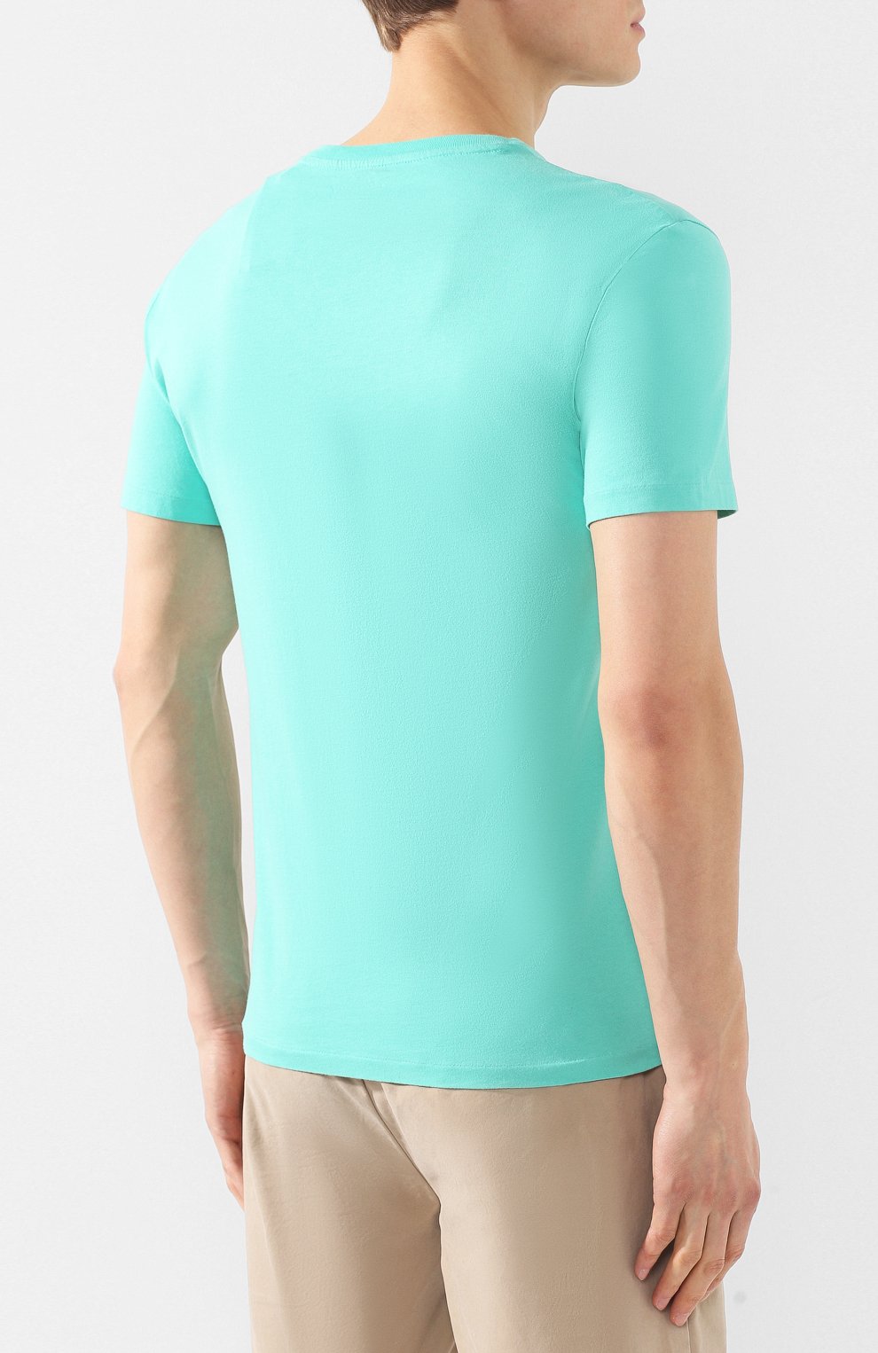 Хлопковая футболка  POLO RALPH LAUREN, арт. 710671453, фото 4
