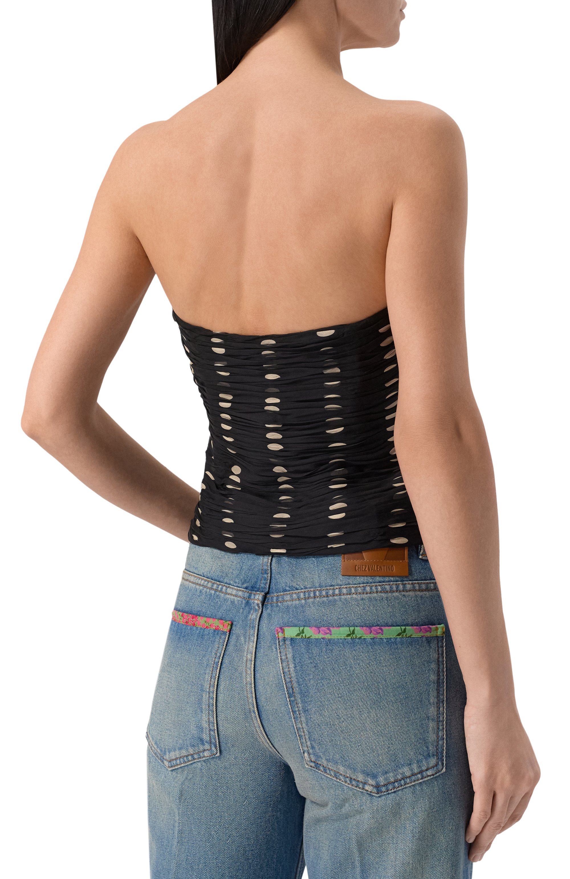 Шелковый топ VALENTINO, арт. 6B0AEAL7/9C8, фото 4