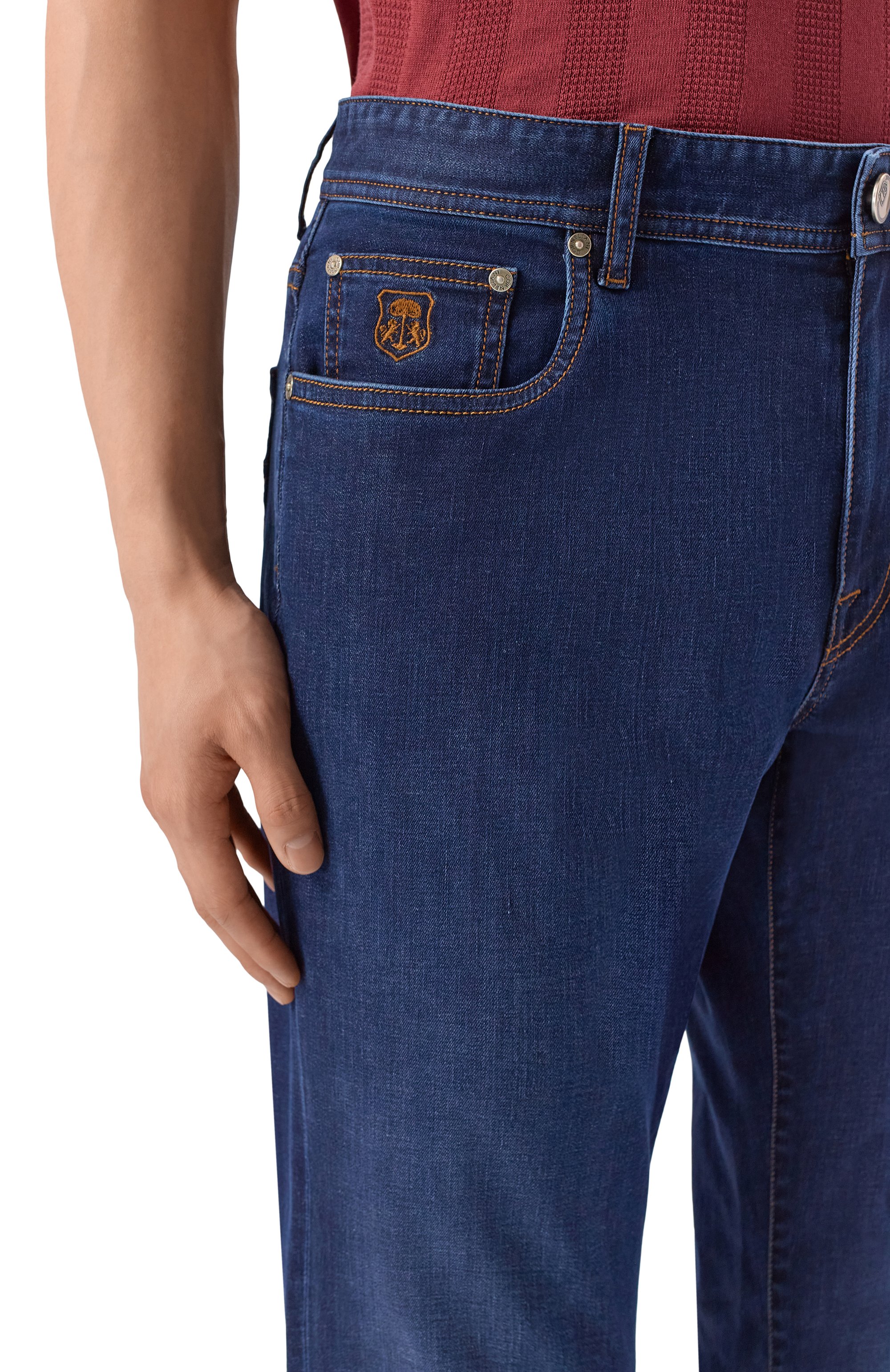 Джинсы CORNELIANI темно-синего цвета по цене 51250 руб., арт. 274JG4/2720171, фото 5 Джинсы CORNELIANI, арт. 274JG4/2720171, фото 5