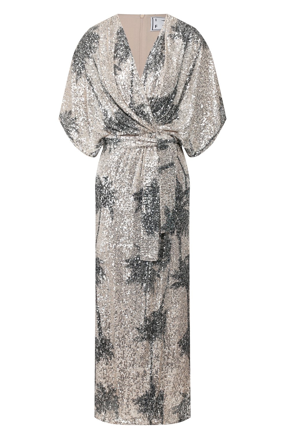 Платье с пайетками IN THE MOOD FOR LOVE серебряного цвета по цене 48200 руб., арт. ANCENS DRESS, фото 1 Платье с пайетками IN THE MOOD FOR LOVE, арт. ANCENS DRESS, фото 1