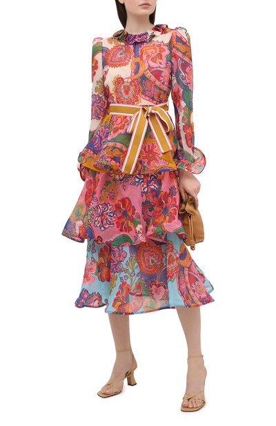 Платье из хлопка и шелка ZIMMERMANN, арт. 9724DAND, фото 2