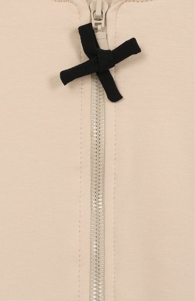 Хлопковая толстовка MONNALISA кремового цвета по цене 17200 руб., арт. 19G804, фото 3 Хлопковая толстовка MONNALISA, арт. 19G804, фото 3