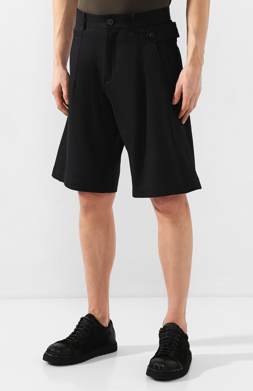 Шорты из смеси льна и хлопка ISABEL BENENATO, арт. UW25S20, фото 3