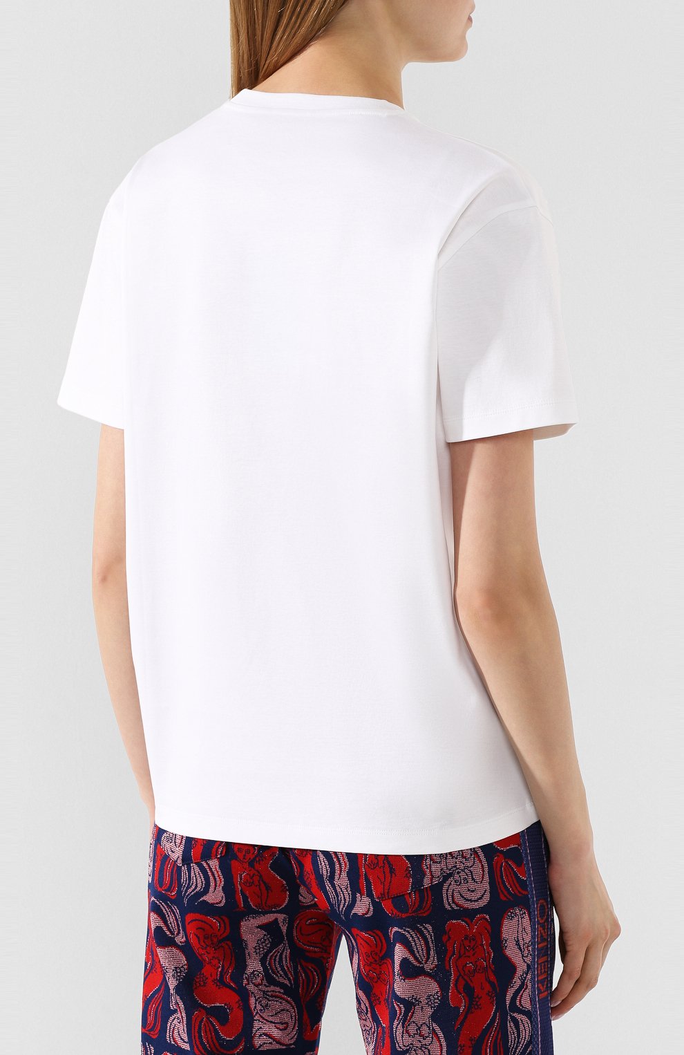 Хлопковая футболка KENZO белого цвета по цене 17650 руб., арт. FA52TS956939, фото 4 Хлопковая футболка KENZO, арт. FA52TS956939, фото 4