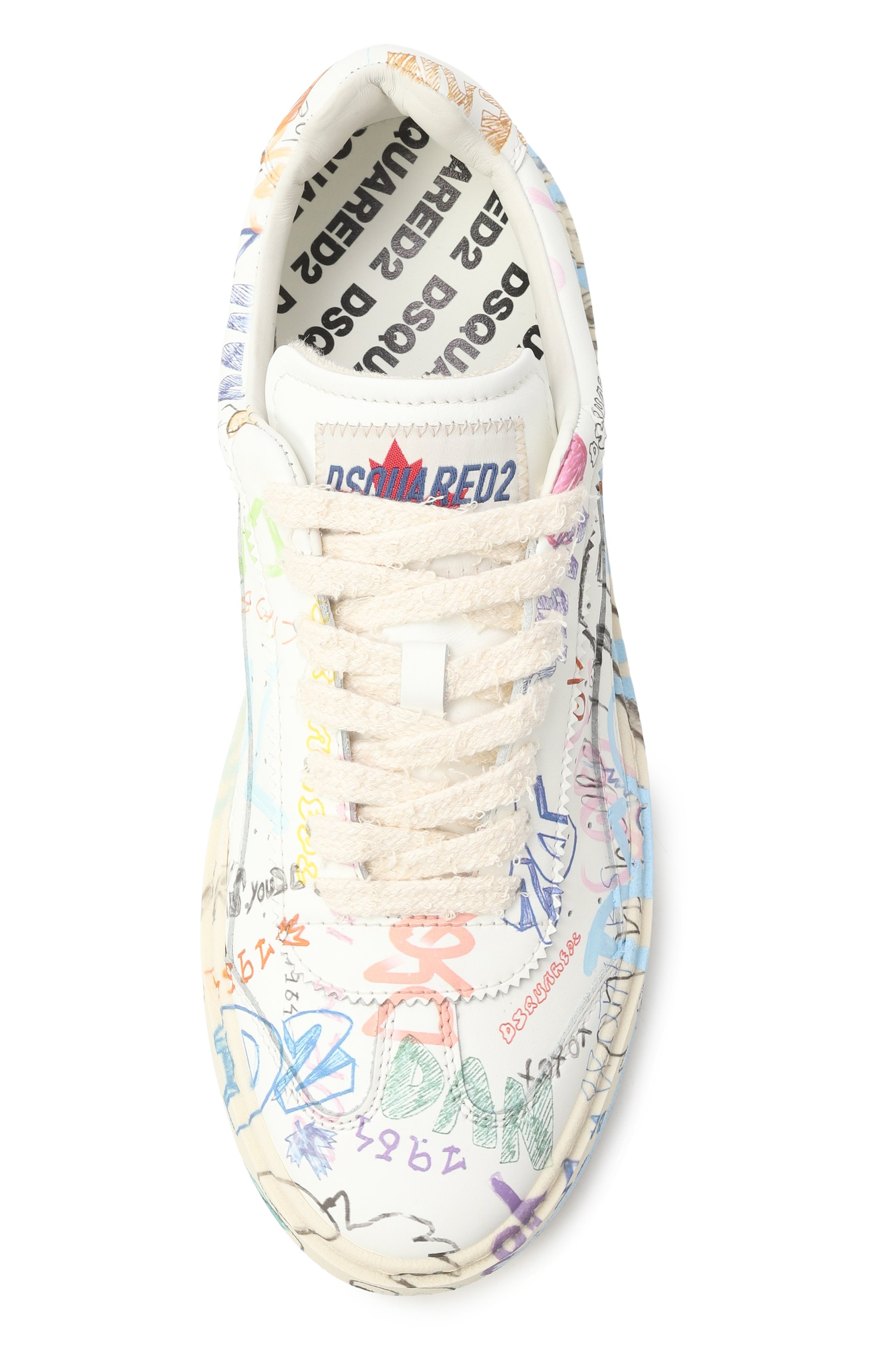 Кожаные кеды rider DSQUARED2, арт. SNW0321/01504836, фото 6