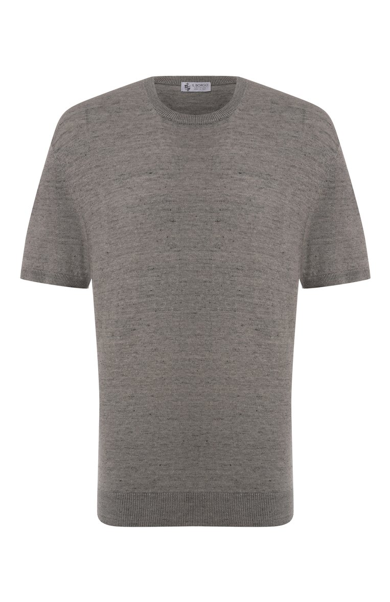 Джемпер изо льна и хлопка IL BORGO CASHMERE, арт. MS55-726G0BIG P, фото 1