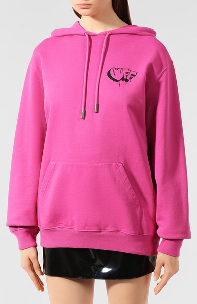 Хлопковое худи OFF-WHITE, арт. 0WBB035F190030662810, фото 3