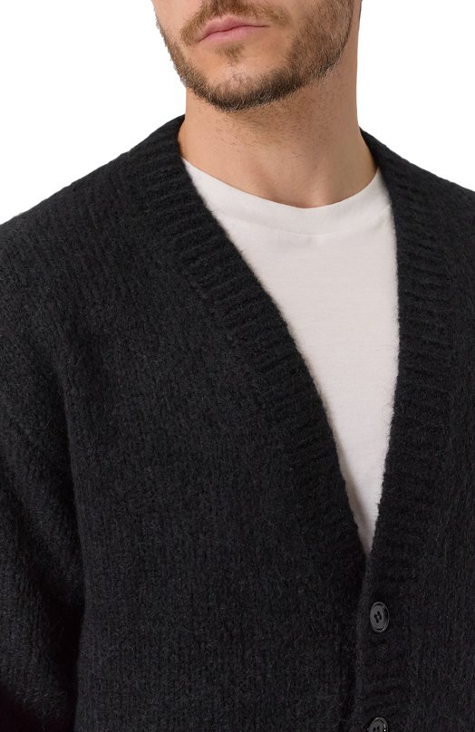 Шерстяной кардиган Dries Van Noten 021224-2709-900 Чёрный  021224-2709-900 Фото 5