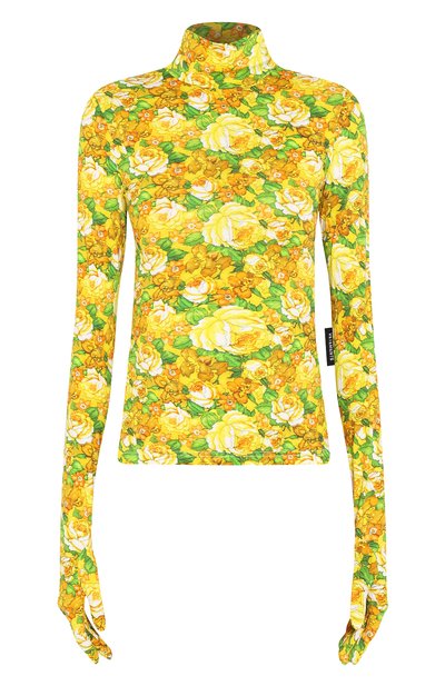 Женская водолазка с принтом VETEMENTS, арт. SS20T0002 2613/W/YELL0W FL0WERS
