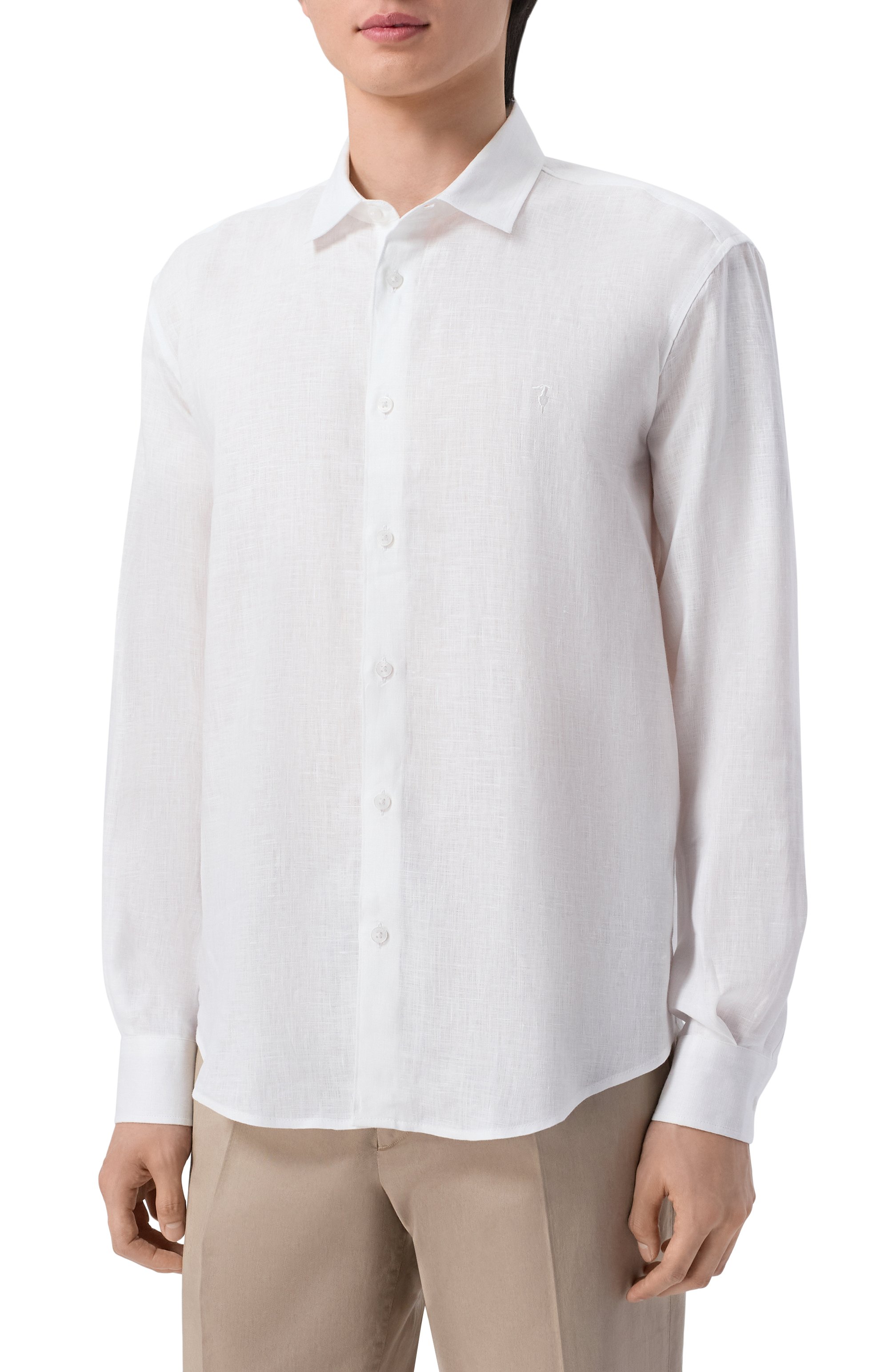 Льняная рубашка TRUSSARDI, арт. 5025N000032N, фото 3