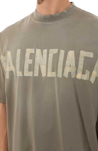 Хлопковая футболка BALENCIAGA, арт. 739784/T0VA9, фото 5