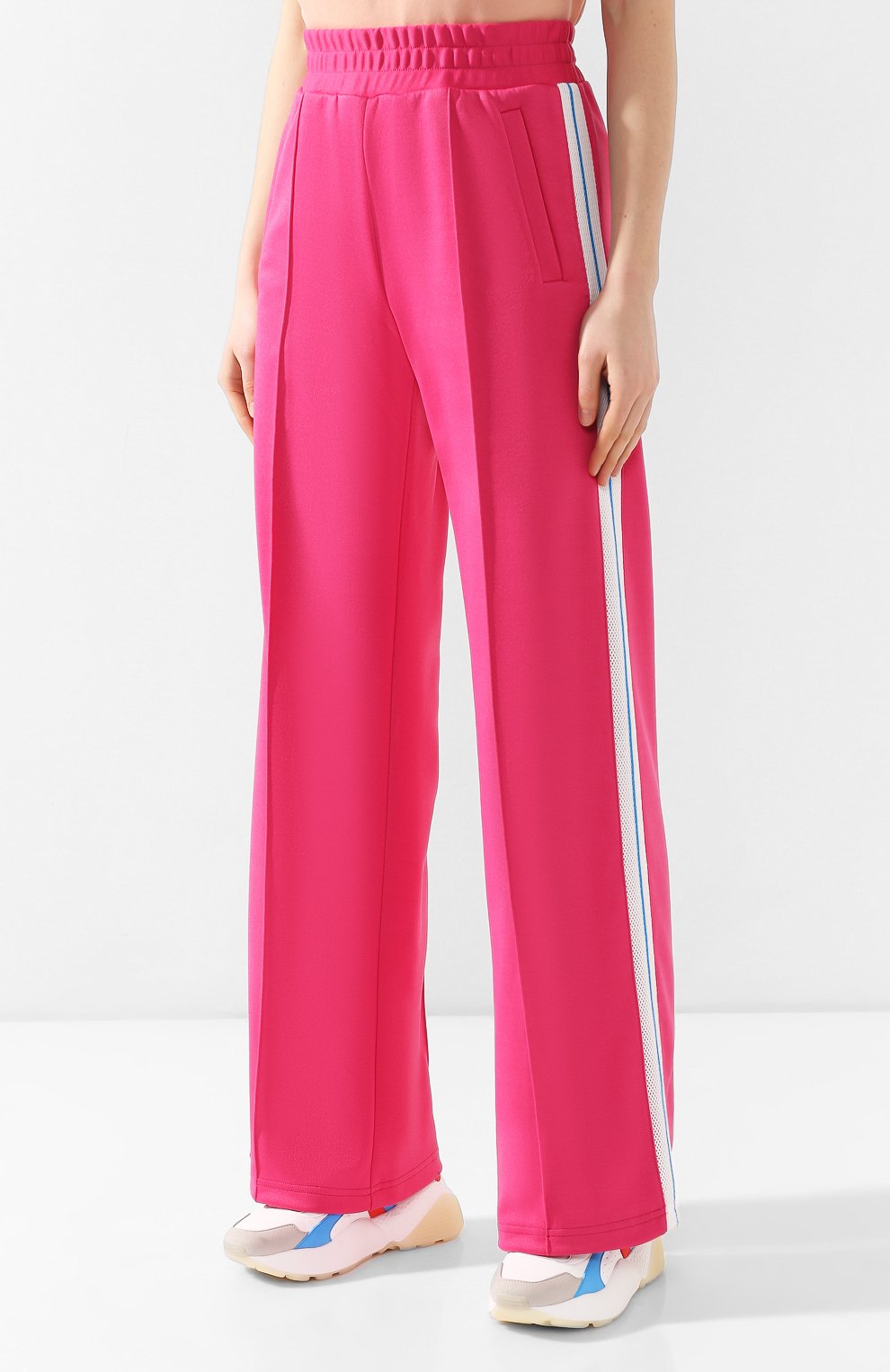 Брюки с лампасами OFF-WHITE фуксия цвета по цене 33400 руб., арт. 0WCH004R19C950572800, фото 3 Брюки с лампасами OFF-WHITE, арт. 0WCH004R19C950572800, фото 3