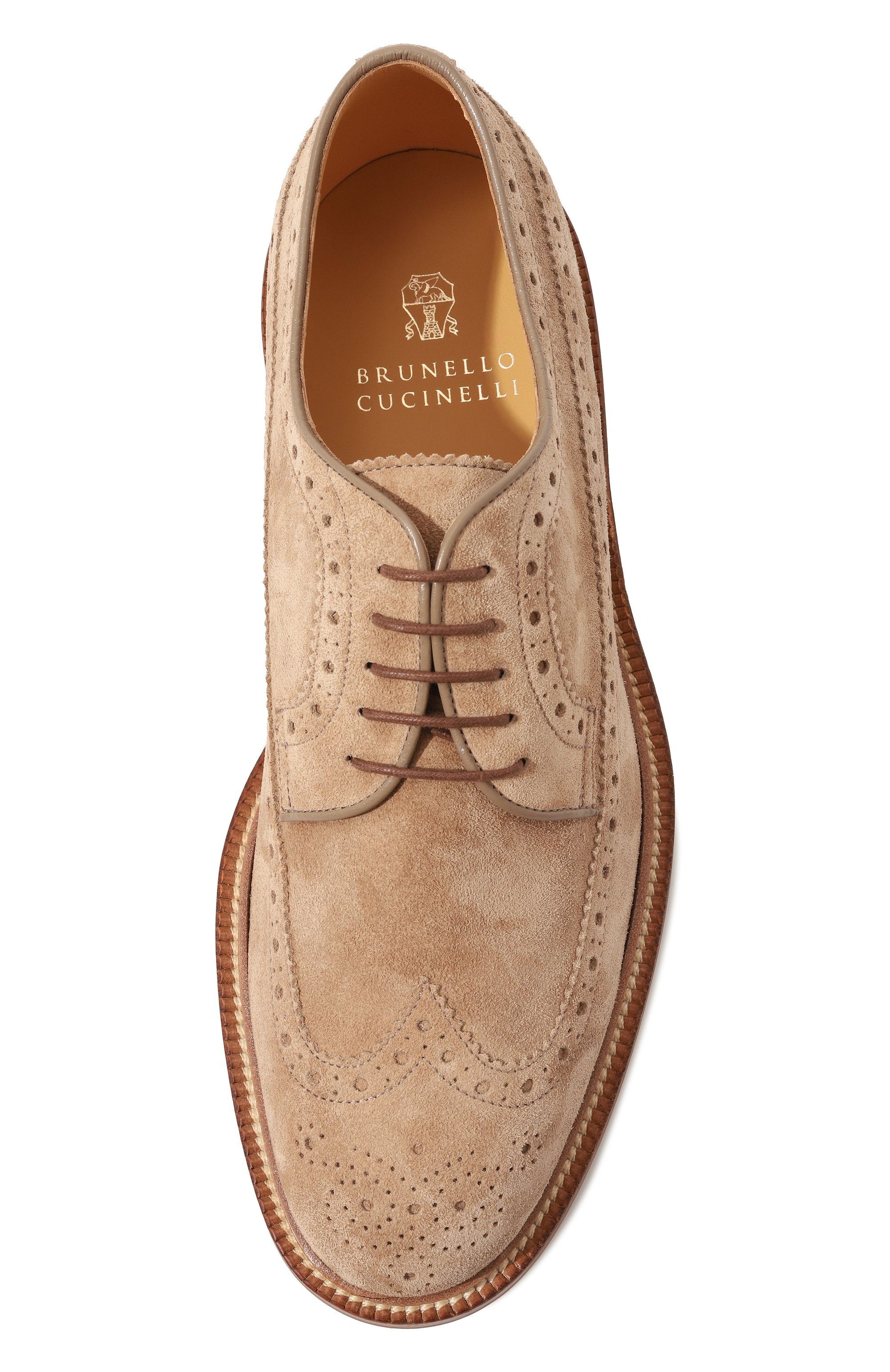 Замшевые дерби BRUNELLO CUCINELLI, арт. MZUPEB2315, фото 6