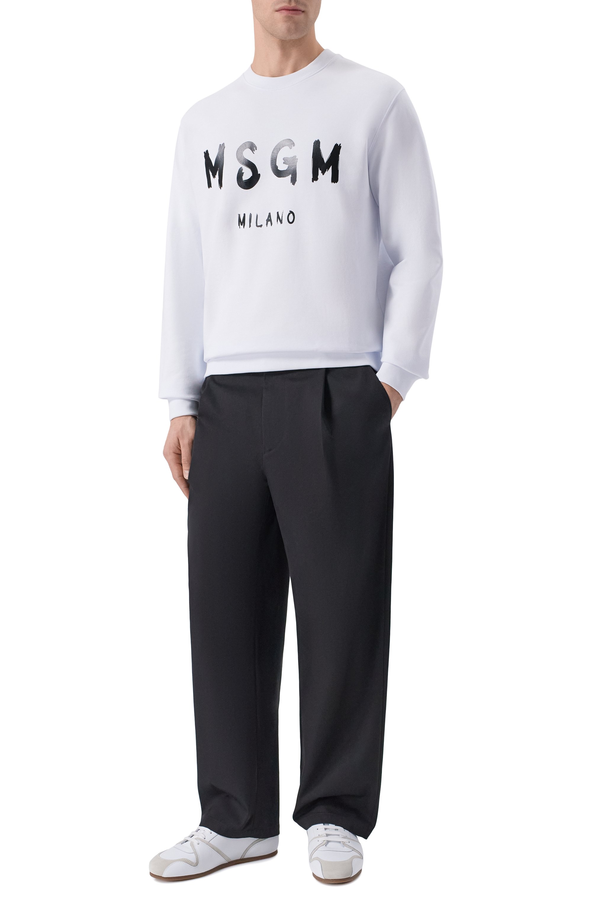 Кожаные кеды MOSCHINO, арт. MB15021G00/GAB, фото 2