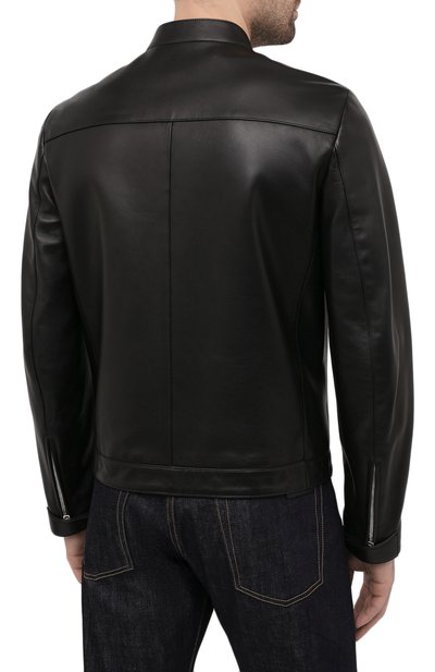 Кожаная куртка PRADA, арт. UPW226-1F21-F0002, фото 4