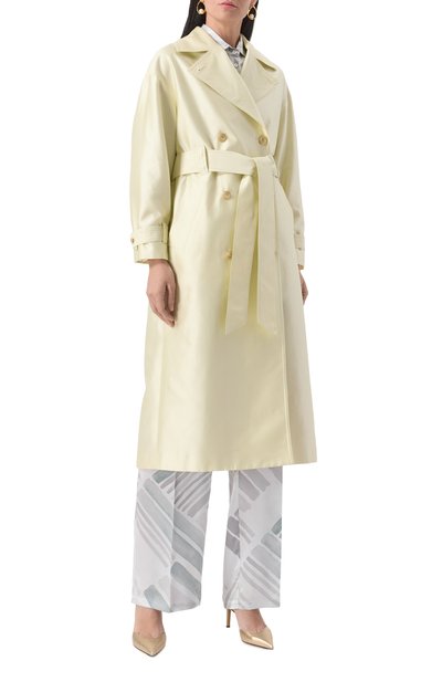 Атласный тренч KITON, арт. D57612K09R1915, фото 3