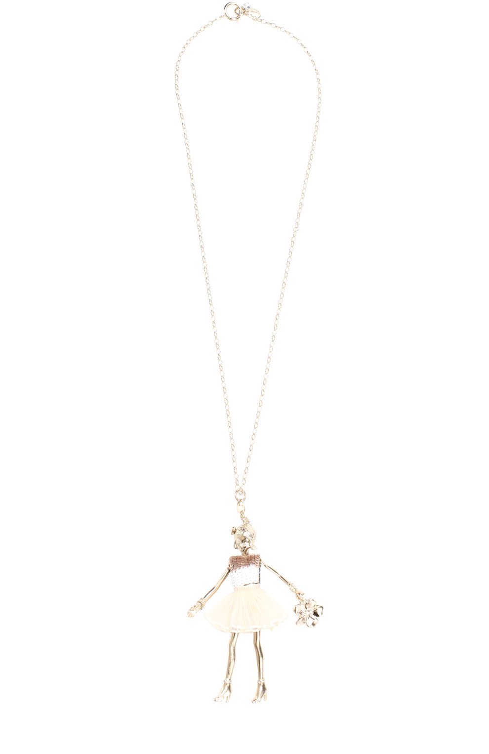 Подвеска с кулоном с отделкой из кристаллов swarovski SERVANE GAXOTTE белого цвета по цене 39300 руб., арт. PGFW706, фото 1 Подвеска с кулоном с отделкой из кристаллов swarovski SERVANE GAXOTTE, арт. PGFW706, фото 1