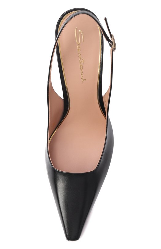 Кожаные туфли  Santoni WDTG72277HA2NWLN Чёрный  WDTG72277HA2NWLN Фото 6