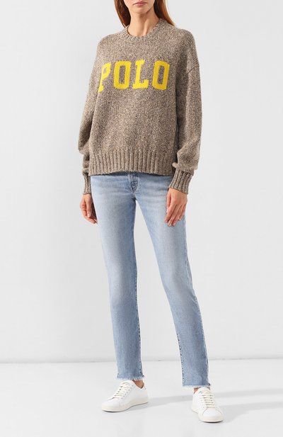 Пуловер POLO RALPH LAUREN коричневого цвета по цене 23500 руб., арт. 211752613, фото 2 Пуловер POLO RALPH LAUREN, арт. 211752613, фото 2