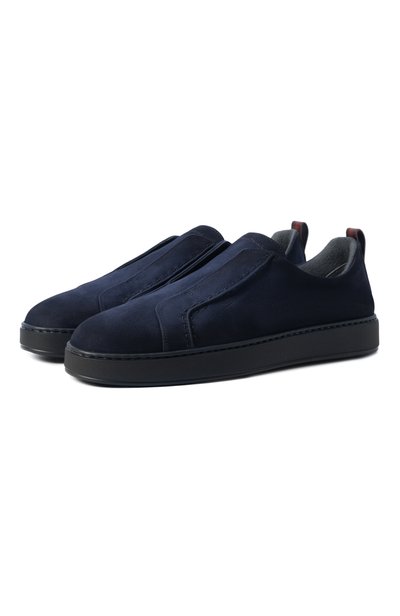Мужские кожаные слипоны SANTONI, арт. MBCG222220CAKEMU