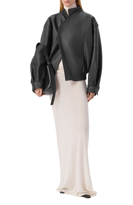 Кожаный бомбер Armarium ARMFWJ022/LE08 Чёрный  ARMFWJ022/LE08 Фото 2