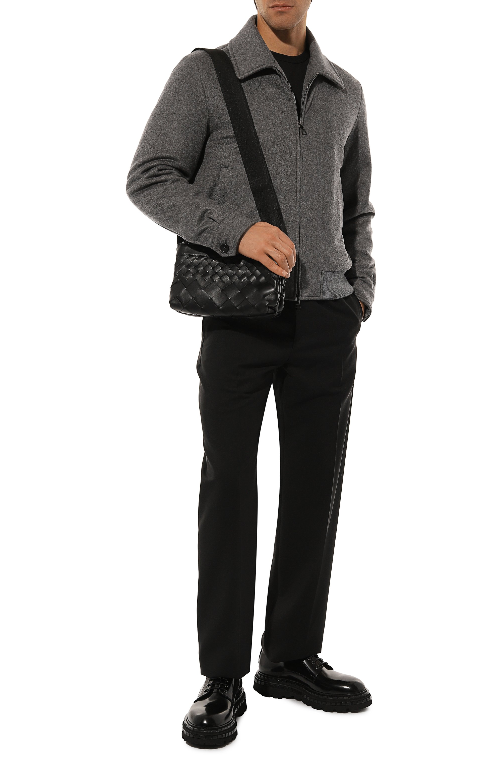 Сумка intrecciato duo BOTTEGA VENETA черного цвета по цене 369500 руб., арт. 778084/V3R54, фото 8 Сумка intrecciato duo BOTTEGA VENETA, арт. 778084/V3R54, фото 8