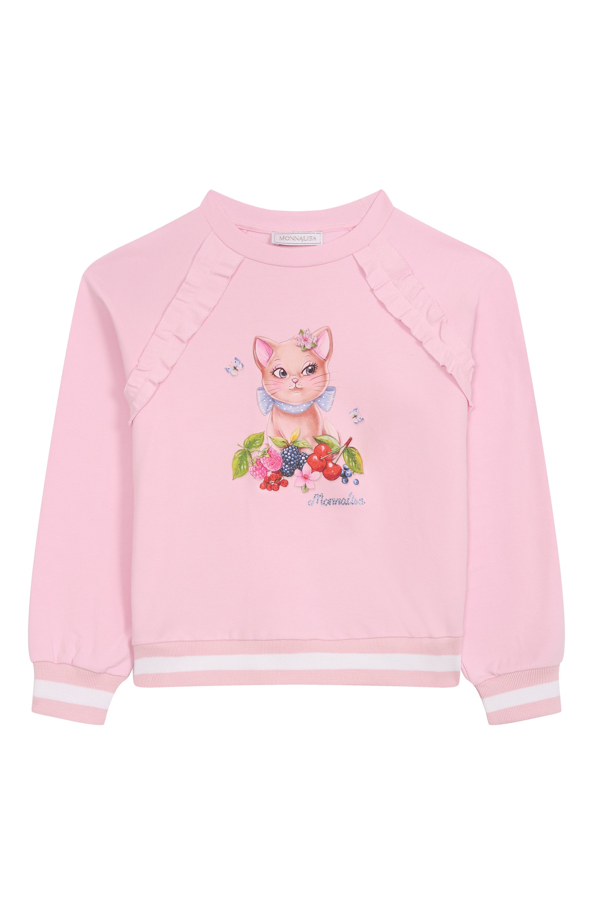 Хлопковый свитшот MONNALISA, арт. 19E616RU, фото 1