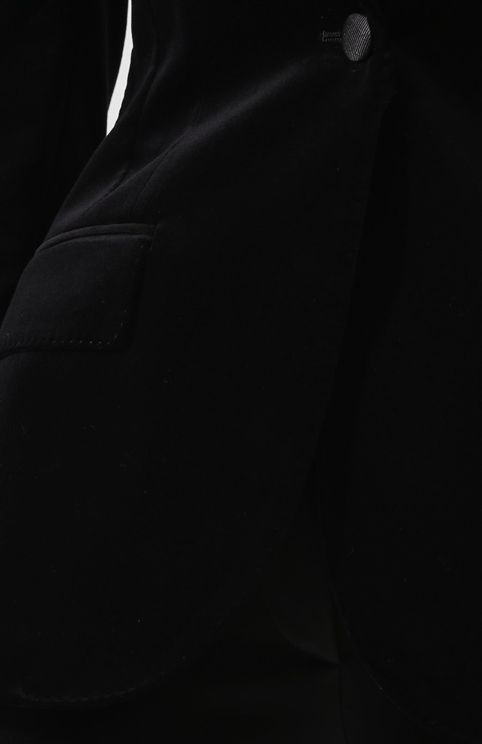 Приталенный бархатный жакет DOLCE & GABBANA черного цвета по цене 213000 руб., арт. F2900T/FUVG7, фото 5 Приталенный бархатный жакет DOLCE & GABBANA, арт. F2900T/FUVG7, фото 5