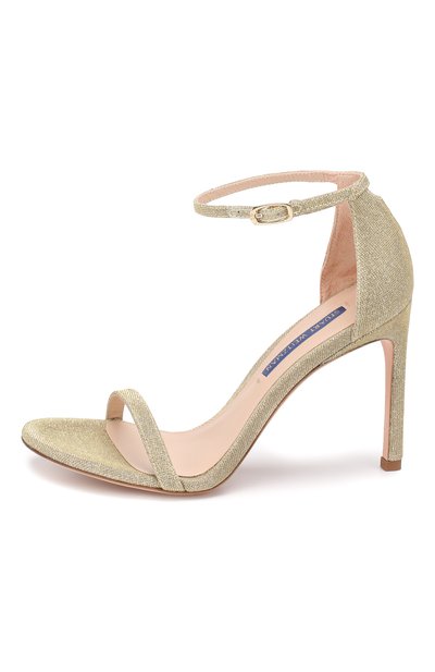 Текстильные босоножки STUART WEITZMAN, арт. NUDISTS0NG/NIGHTTIME, фото 3
