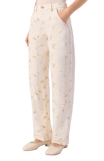 Джинсы MSGM кремового цвета по цене 47700 руб., арт. 4041MDP232L/267277, фото 3 Джинсы MSGM, арт. 4041MDP232L/267277, фото 3