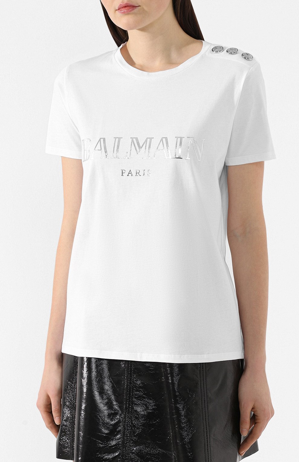 Хлопковая футболка BALMAIN, арт. RF21102/I015, фото 3